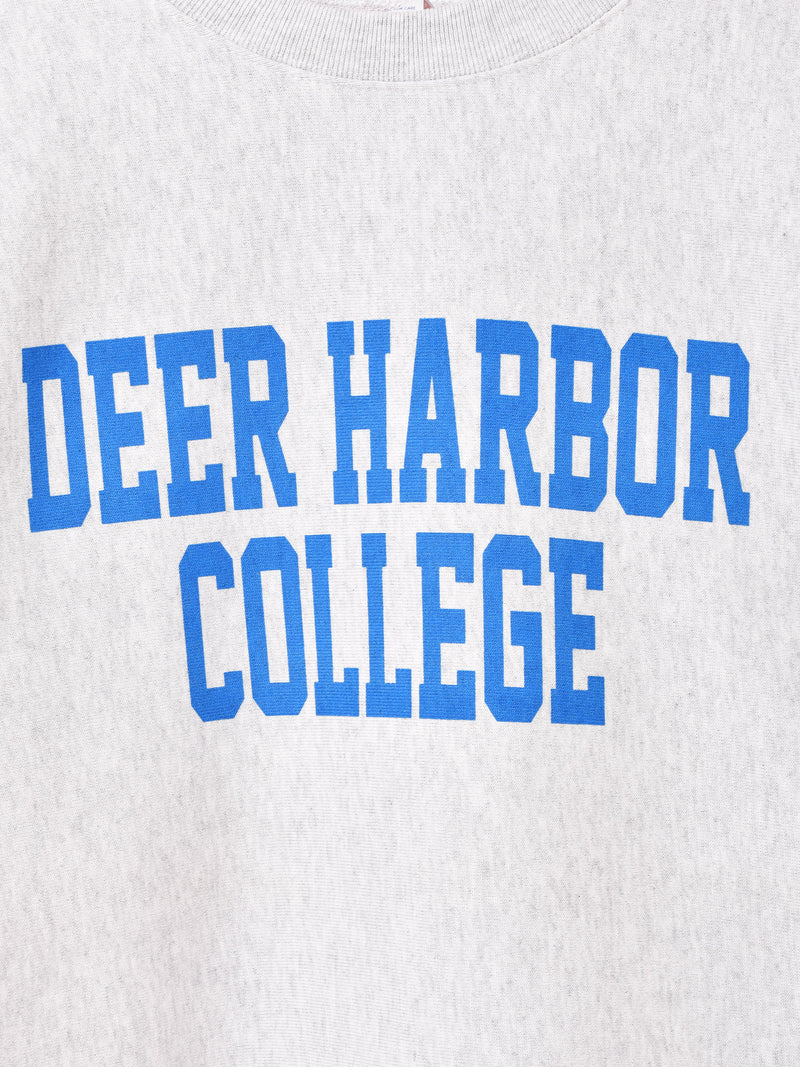 【2色展開】 プリント ヘビーオンス スウェットシャツ「DEER HARBOR COLLEGE」