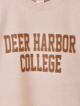 【2色展開】 プリント ヘビーオンス スウェットシャツ「DEER HARBOR COLLEGE」