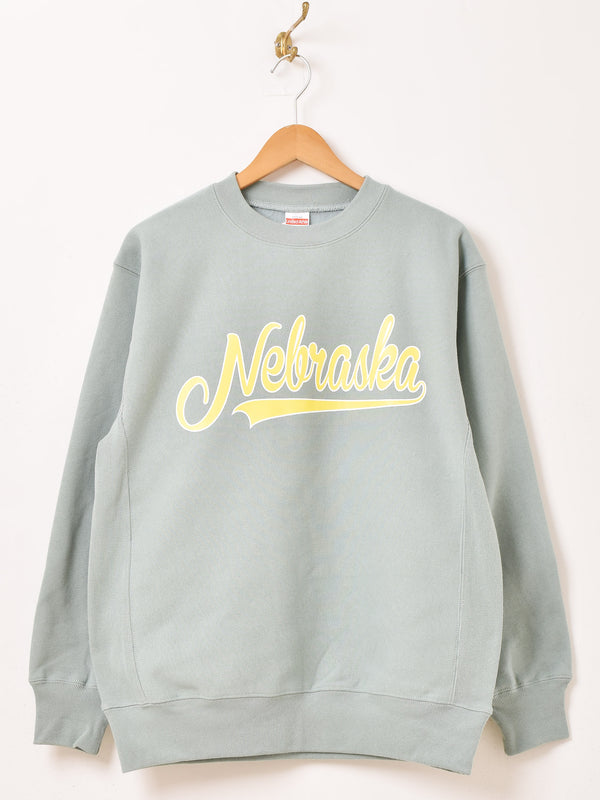 【3色展開】 プリント ヘビーオンス スウェットシャツ「Nebraska」