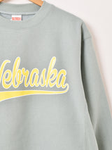 【3色展開】 プリント ヘビーオンス スウェットシャツ「Nebraska」