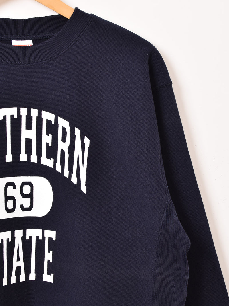 【2色展開】 プリント ヘビーオンス スウェットシャツ「NORTHERN STATE」