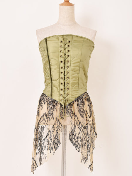 PUTUMAYO コルセット ビスチェ 2色展開】 ミリタリーデザイン コルセット ビスチェ – 古着屋Top of