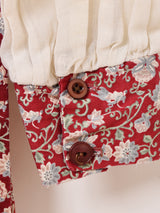 70’s ”GUNNE SAX” 花柄 長袖 ワンピース