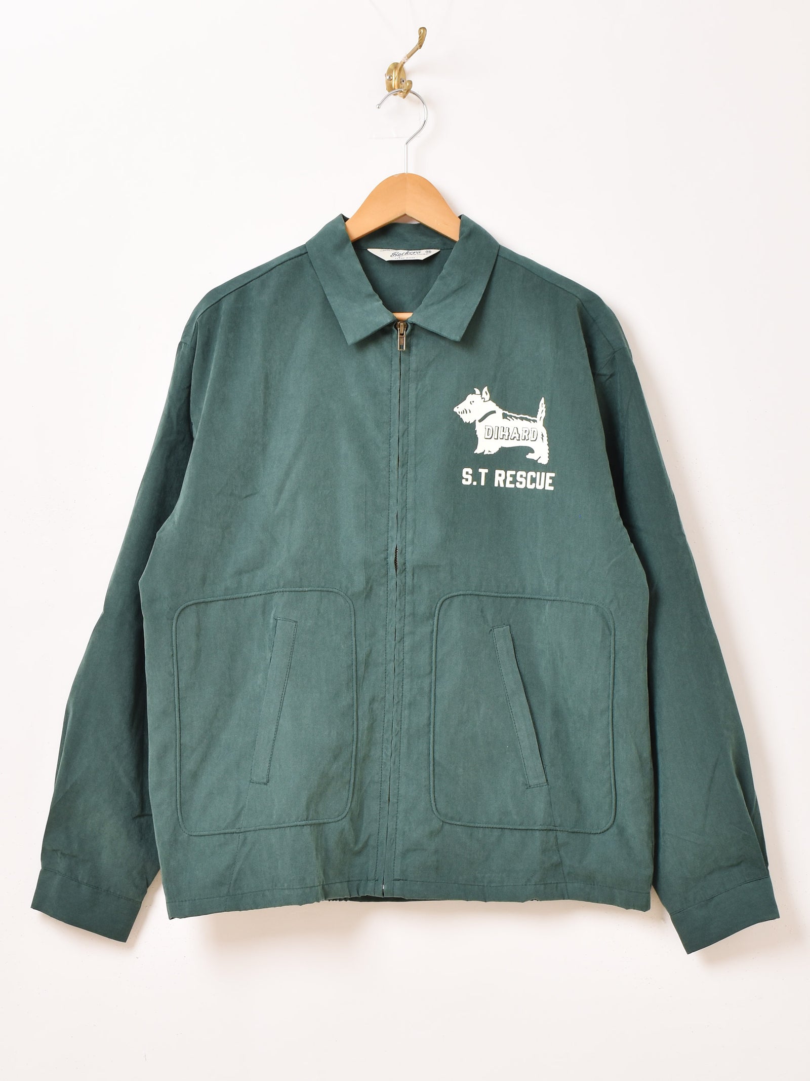 90'S LL Bean ピーチスキン 裏地付き ドリズラージャケット ブルー ヴィンテージ ビッグシルエット ピーチスキン ドリズラージャケット