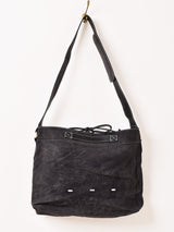 【2色展開】ワックスドコットン ショルダーバッグ