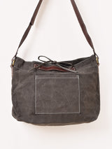 【2色展開】ワックスドコットン ショルダーバッグ