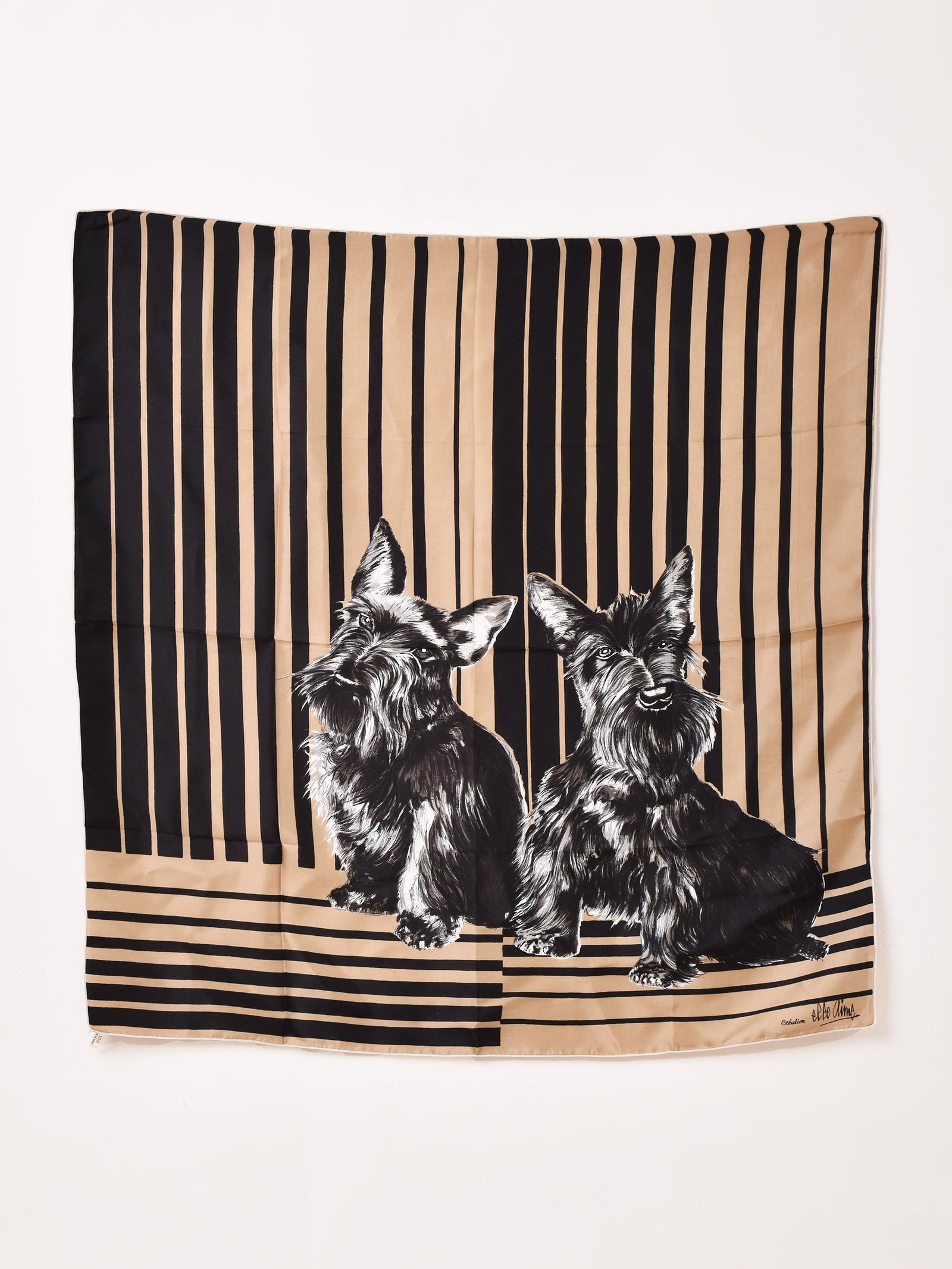 フランス製 犬 スコティッシュテリア スカーフ – 古着屋Top of the