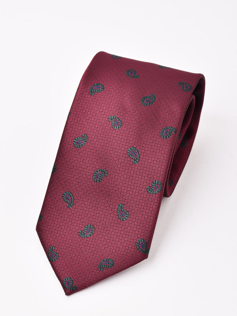 【3色展開】ミニペイズリー柄 ネクタイ