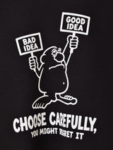 【2色展開】Backers プリント スウェットシャツ「CHOOSE CAREFULLY」