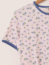Elcamino 花柄 ワッフルTシャツ
