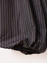 【2色展開】Meridian ピンストライプ柄 バルーンパンツ