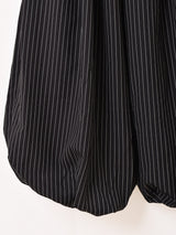 【2色展開】Meridian ピンストライプ柄 バルーンパンツ