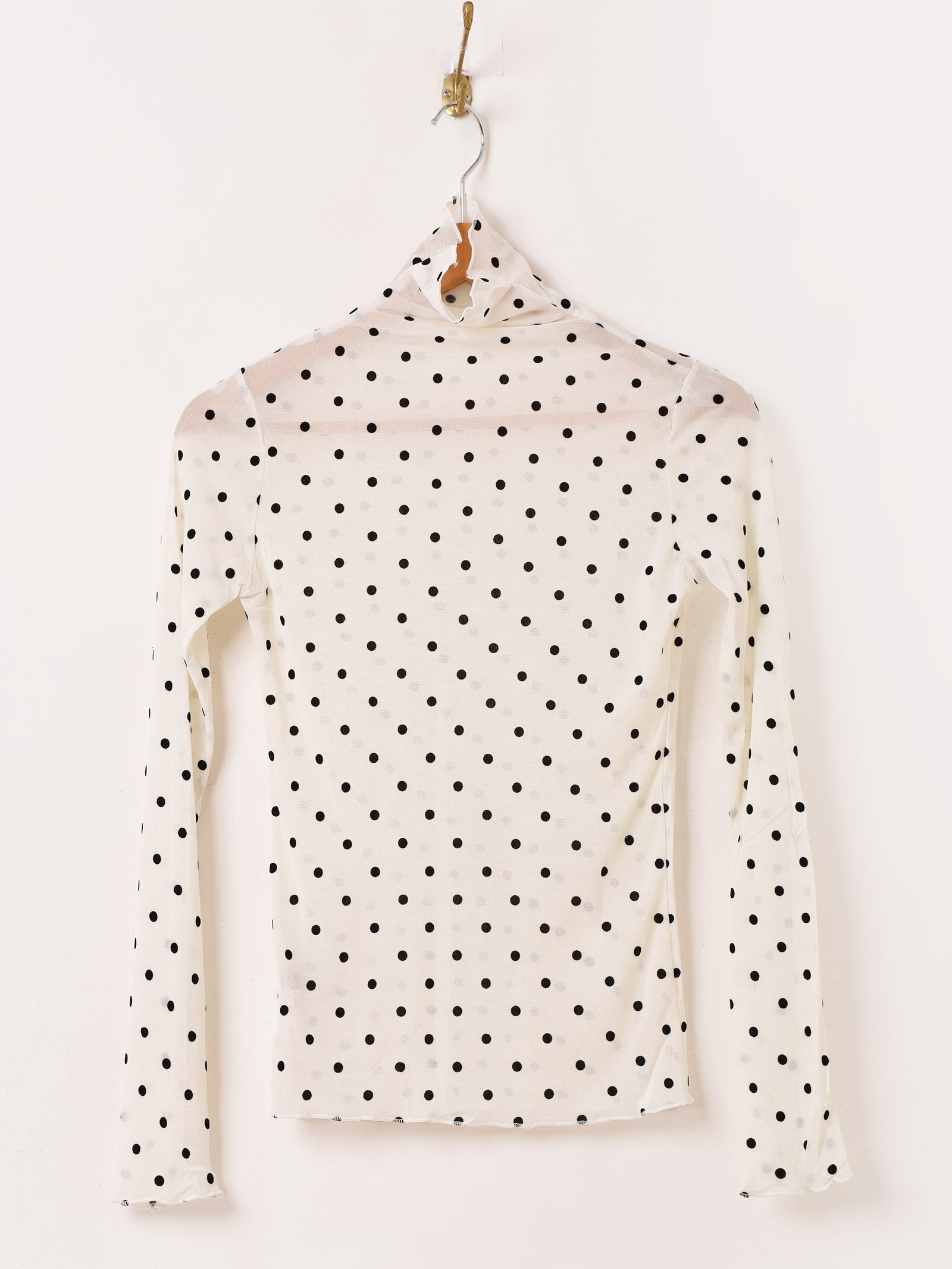 プランテーション凸凹ドットJQ カットソー　【価格29,700円】 3色展開】Meridian ドット柄 長袖 シアーカットソー – 古着屋Top of