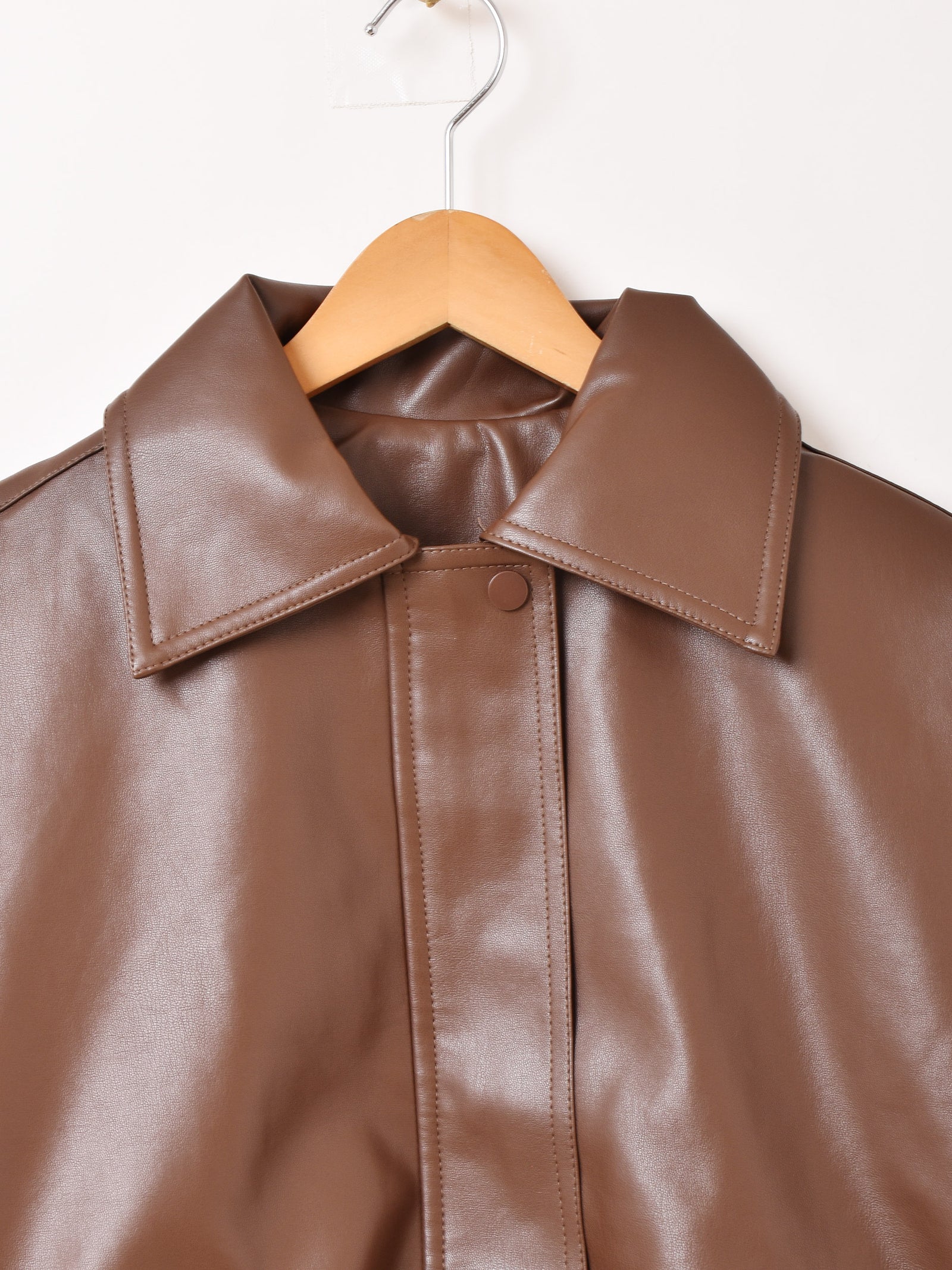 2色展開】Meridian フェイクレザー ジャケット – 古着屋Top of