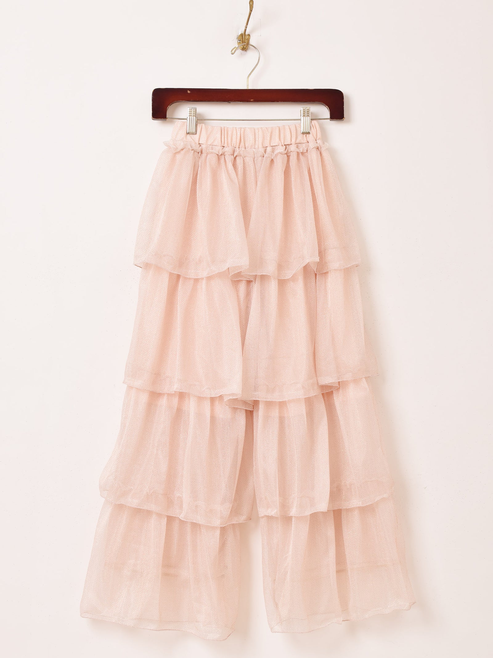 4色展開】Meridian ラメ フリルパンツ – 古着屋Top of the Hillの