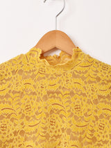 【3色展開】Meridian ベロアレース 長袖カットソー