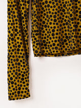 Meridian ドット柄 長袖 シアーカットソー