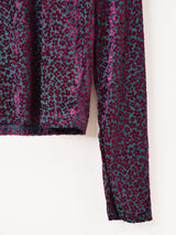 【2色展開】Meridian 花柄 長袖 シアーカットソー