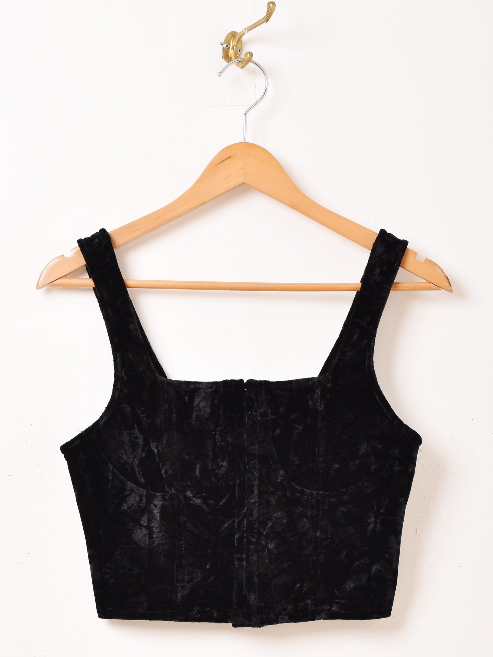 4色展開】Meridian クラッシュベロア ビスチェ – 古着屋Top of the