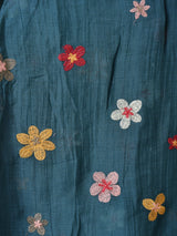 【3色展開】Meridian 花柄 刺繍 シアー 長袖シャツ