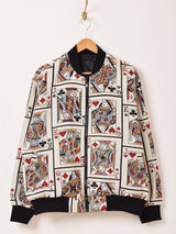 【2色展開】Backers トランプ柄 ゴブラン織り リバーシブルジャケット