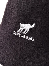 【2色展開】刺繍入りパイルハット「STRAY CAT BLUES」