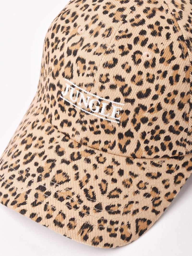 レオパード柄 刺繍入り キャップ「JUNGLE」 – 古着屋Top of the Hillの