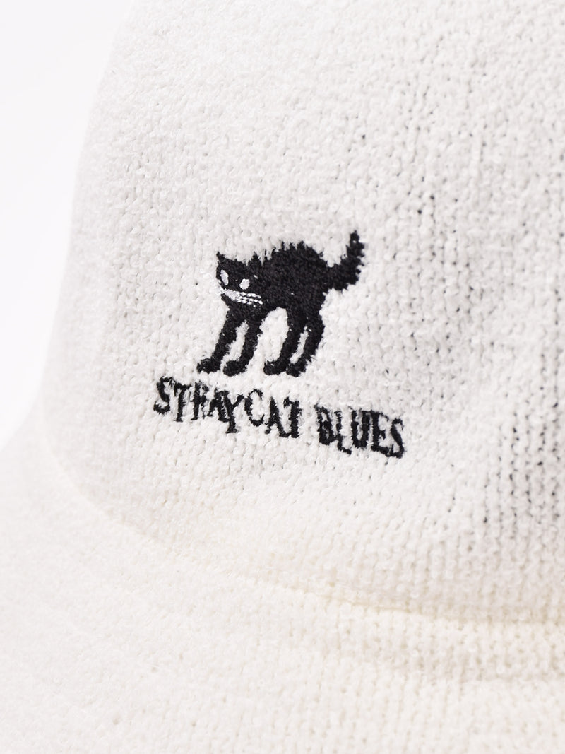 【2色展開】刺繍入りパイルハット「STRAY CAT BLUES」