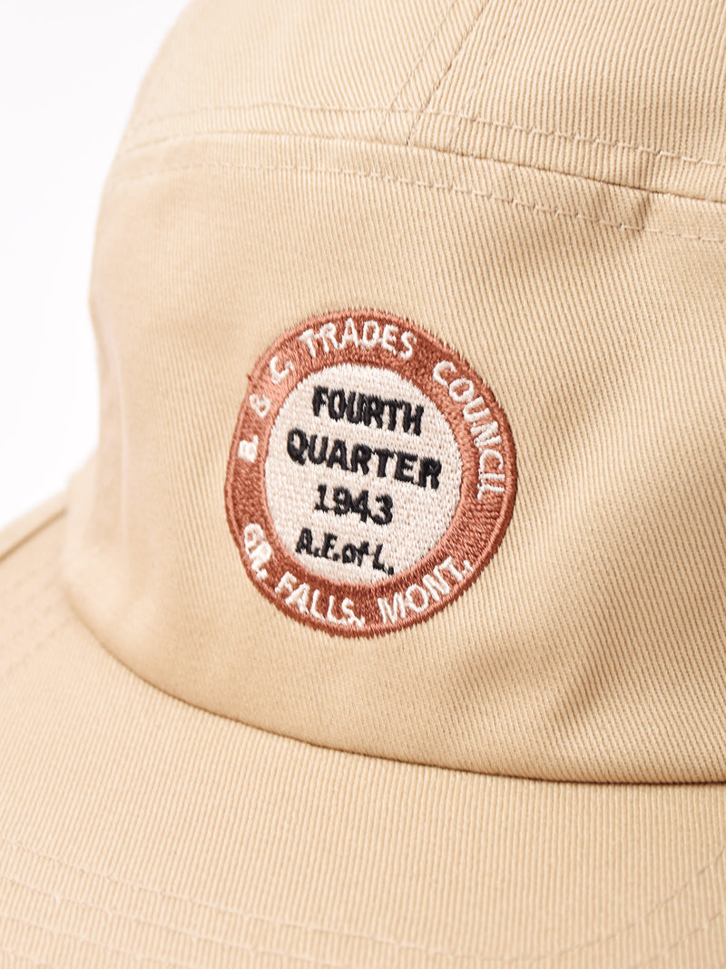 【2色展開】刺繍入り ジェットキャップ「FOURTH QUARTER 1943」