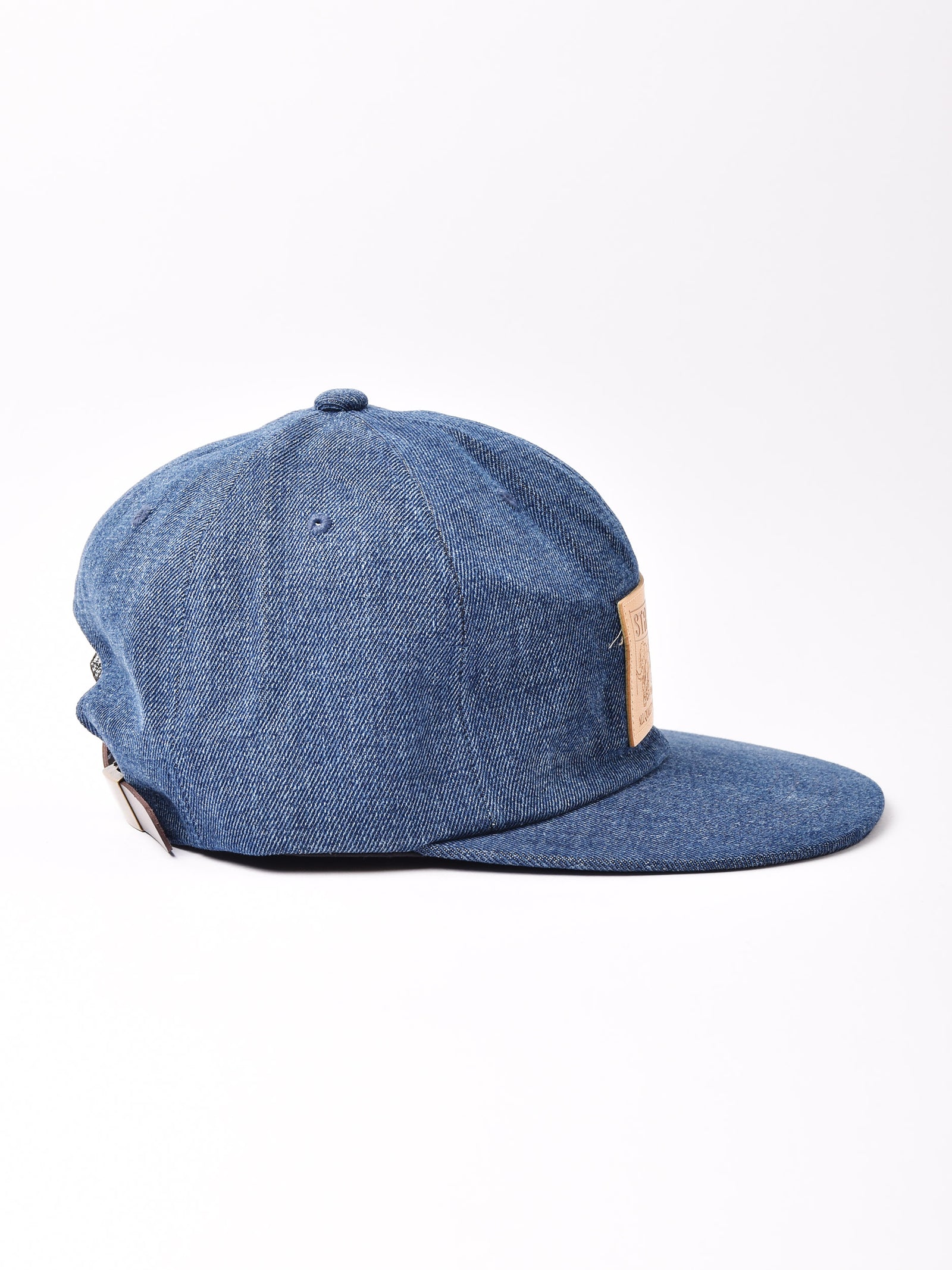 2色展開】レザー風エンブレム デニムキャップ「STRAYER」 – 古着