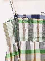 【3色展開】Emerald Motel チェック柄 キャミソールワンピース