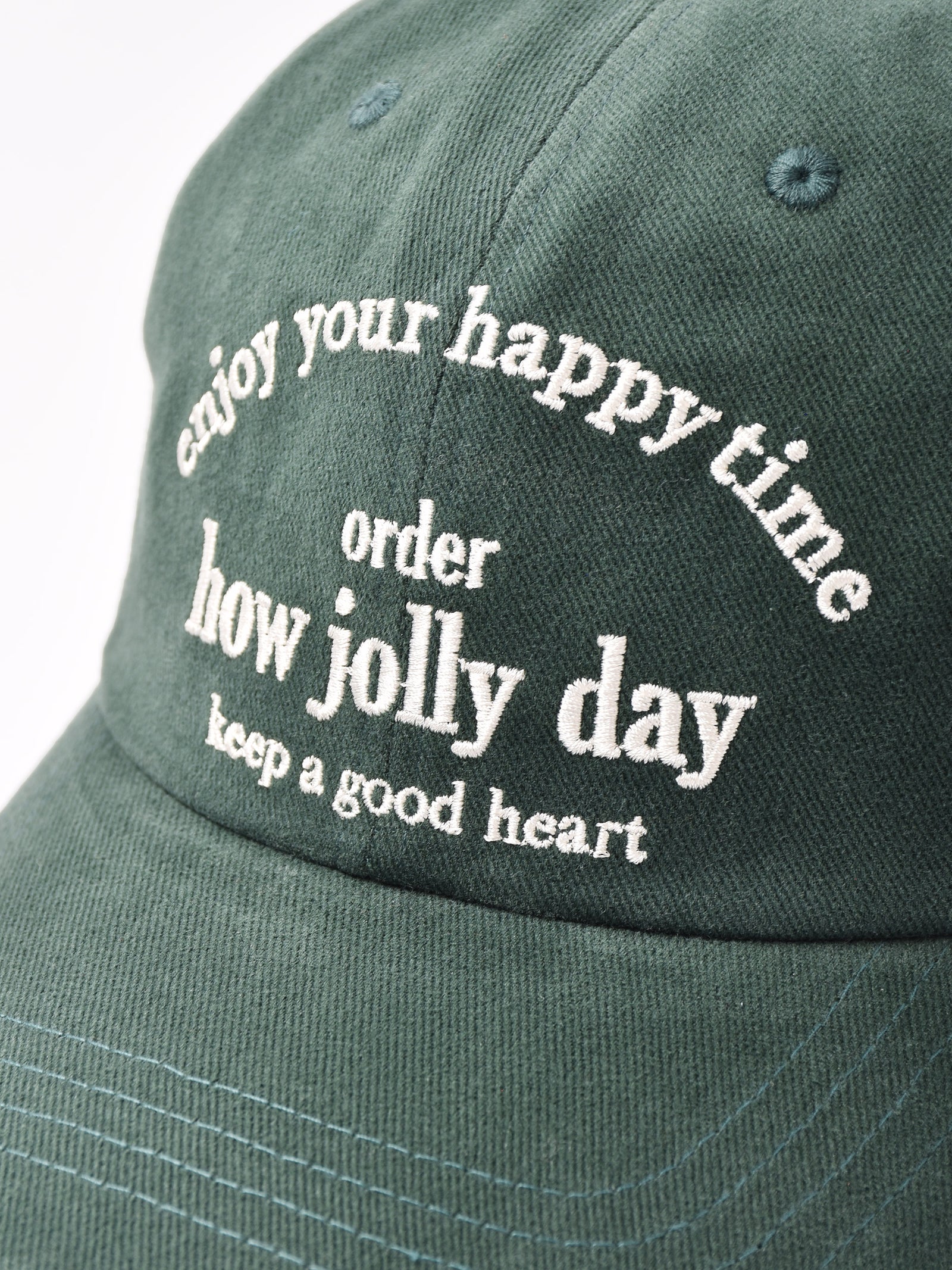新品未使用 JURGEN LEHL カシミヤ100% 緑色 キャップ 刺繍入りキャップ「how jolly day」 – 古着屋Top of the Hillのネット