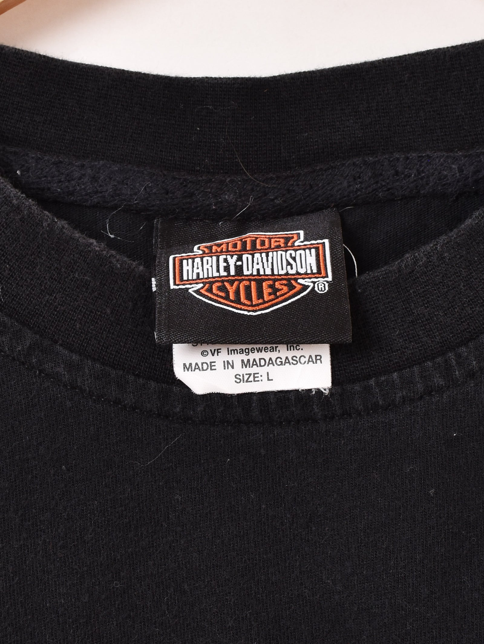 Harley Davidson ロゴ刺繍 Tシャツ – 古着屋Top of the Hillの