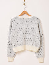 【2色展開】Meridian フラワー ビーズ刺繍 カーディガン