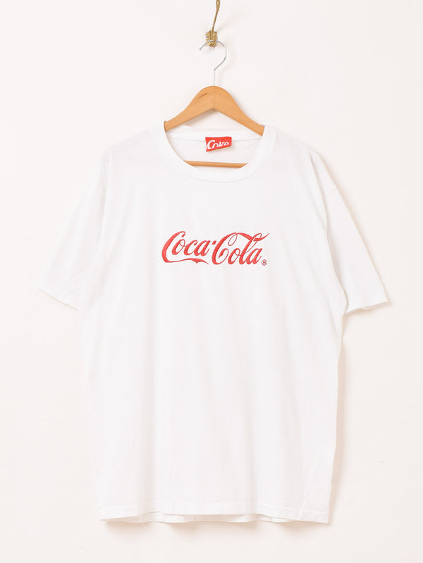90's〜 アメリカ製 Coca-Cola 刺繍 Tシャツ
