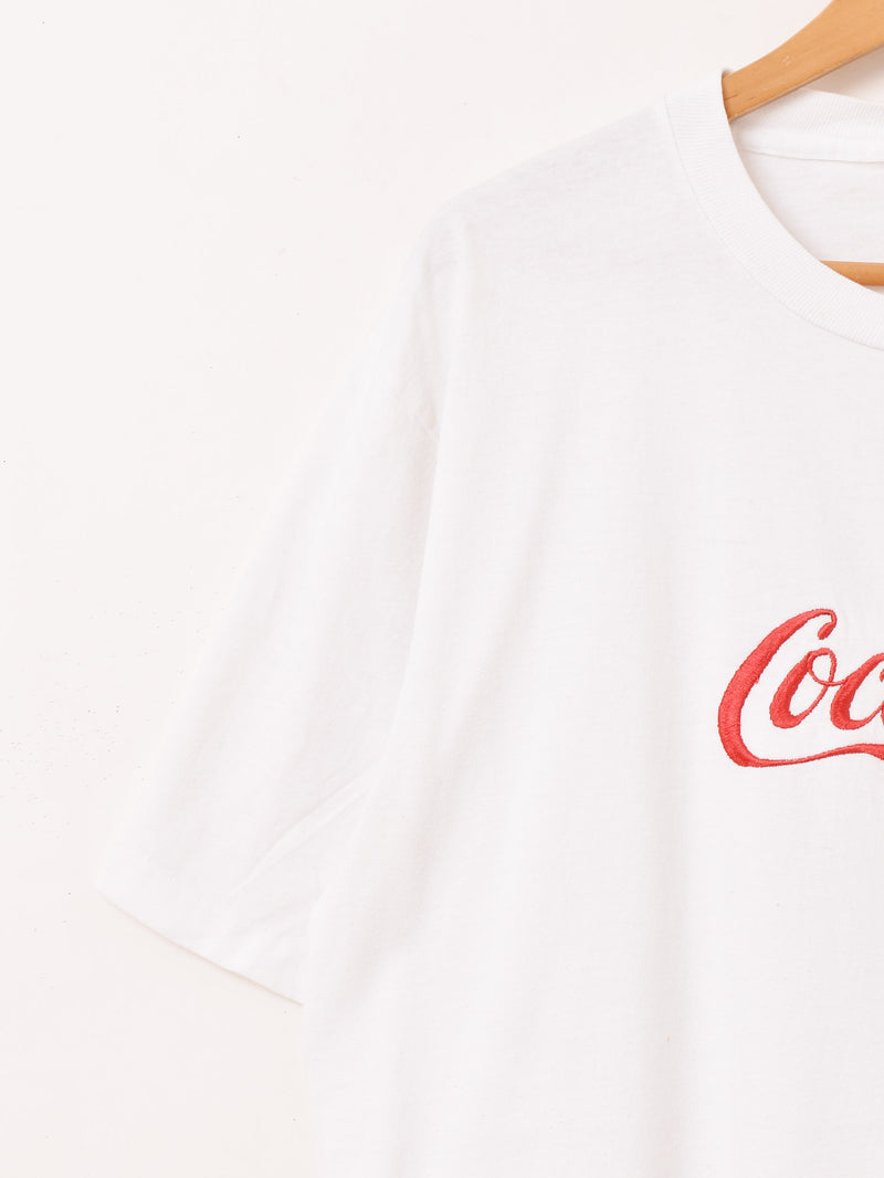 90's〜 アメリカ製 Coca-Cola 刺繍 Tシャツ