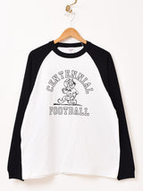 【2色展開】 長袖 ラグランTシャツ「CENTENNIAL FOOTBALL 」