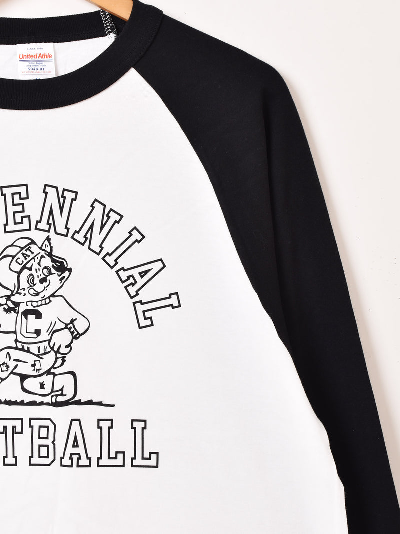 【2色展開】 長袖 ラグランTシャツ「CENTENNIAL FOOTBALL 」