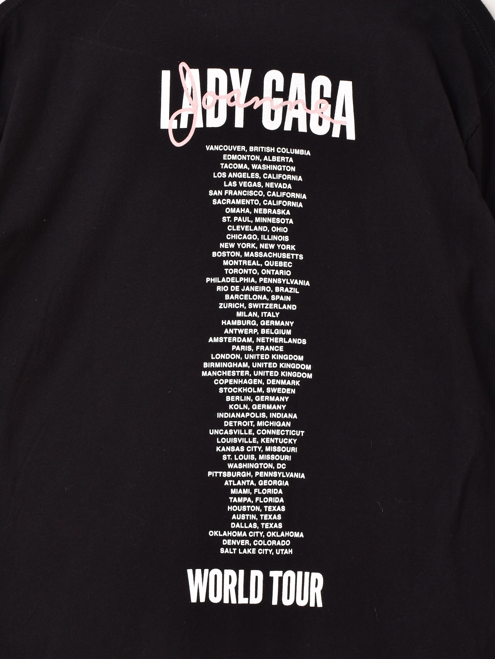LADY GAGA 「Joanne」 ツアーTシャツ – 古着屋Top of the Hillのネット