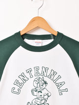 【2色展開】 長袖 ラグランTシャツ「CENTENNIAL FOOTBALL 」