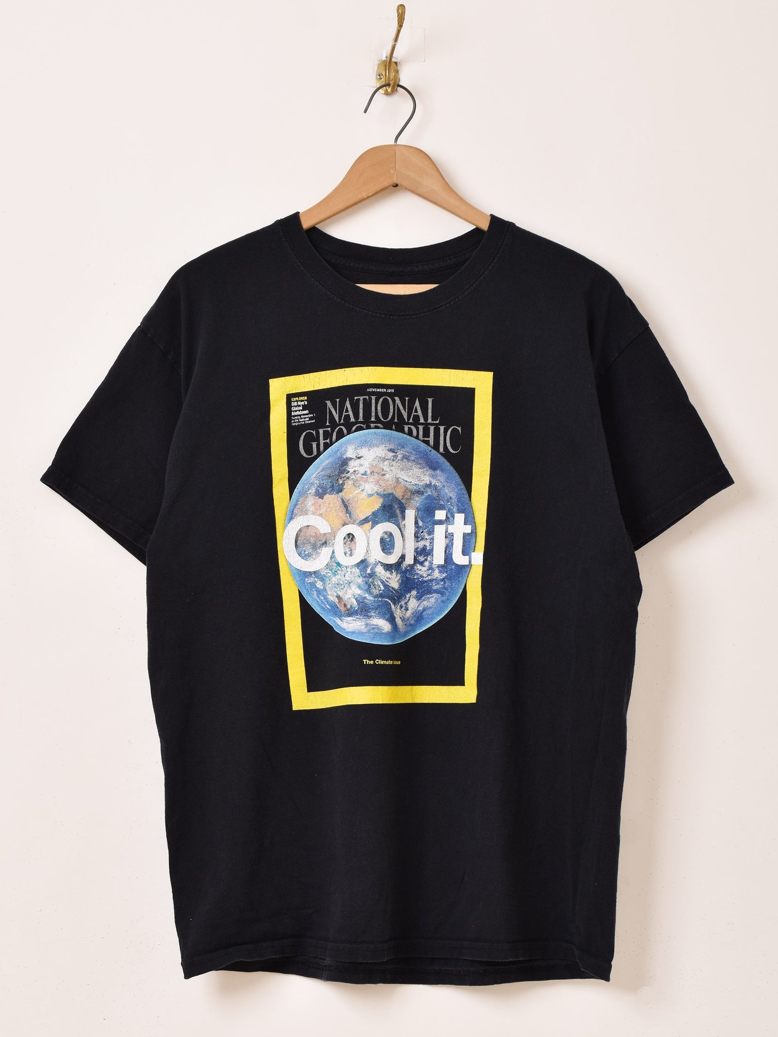 NATIONAL GEOGRAPHIC 地球 プリント Tシャツ – 古着屋Top of the Hill 