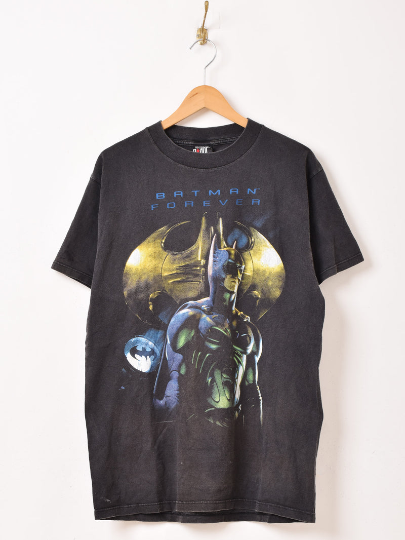 ネオ・ビンテージ ９５年★両耳！バットマン BATMAN 生地 布 リメイク 90's〜 アメリカ製 BATMAN FOREVER プリントTシャツ – 古着屋Top of