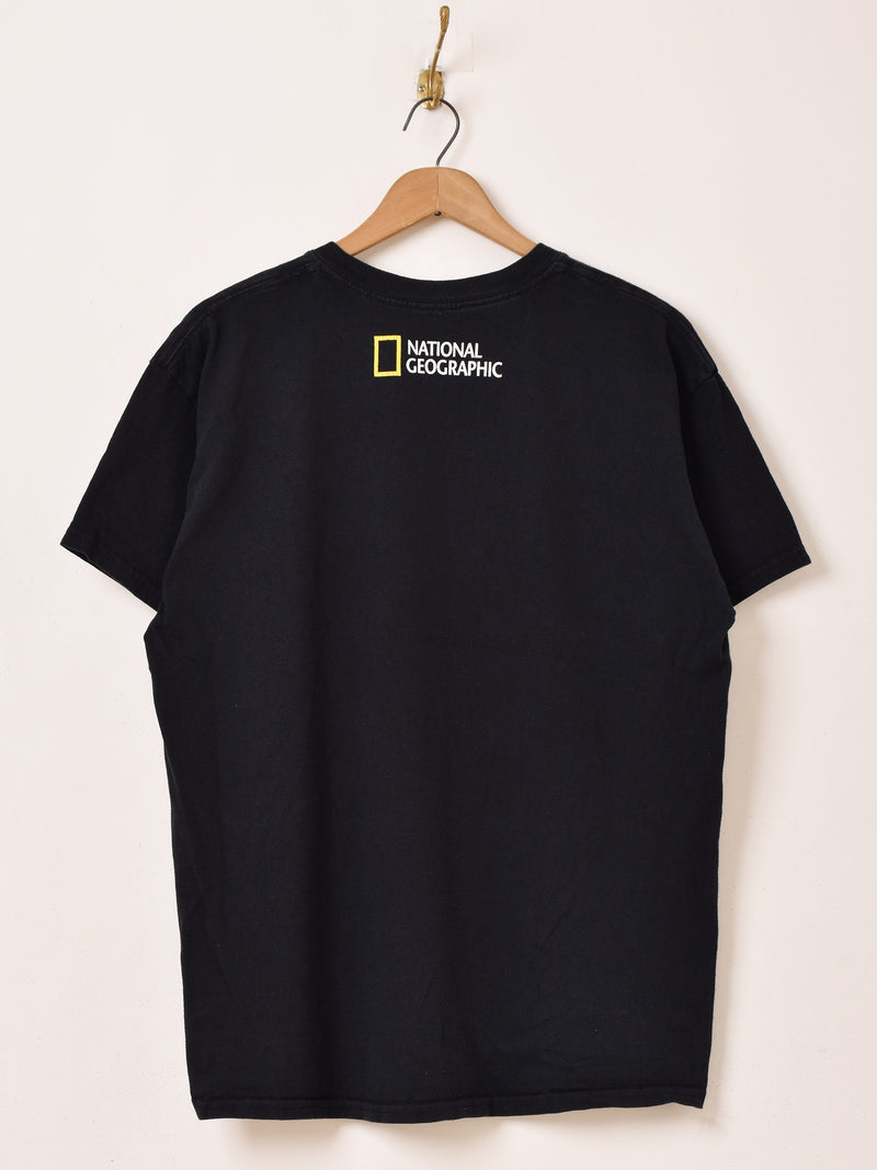 NATIONAL GEOGRAPHIC 地球 プリント Tシャツ – 古着屋Top of the Hill 