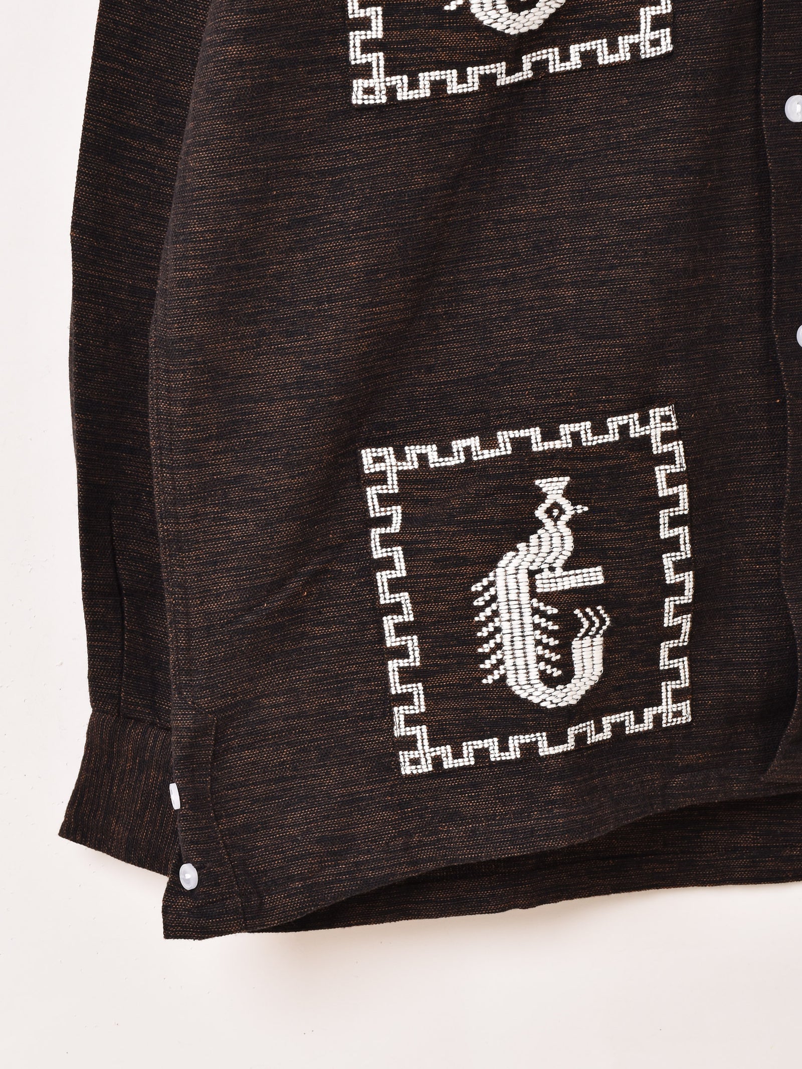 3色展開】Backers グアテマラデザイン 刺繍 長袖シャツ – 古着屋Top of