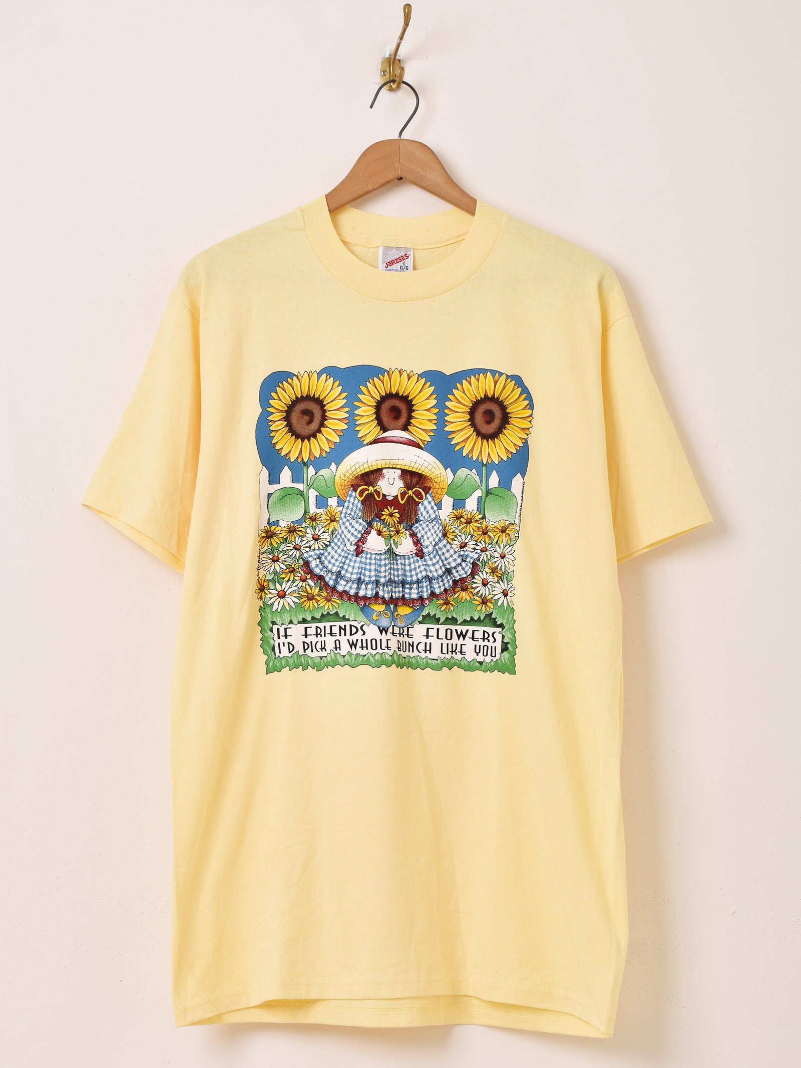 90's〜 アメリカ製 ひまわり 女の子 プリントTシャツ – 古着屋Top of