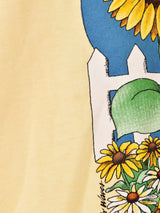 90's〜 アメリカ製 ひまわり 女の子 プリントTシャツ