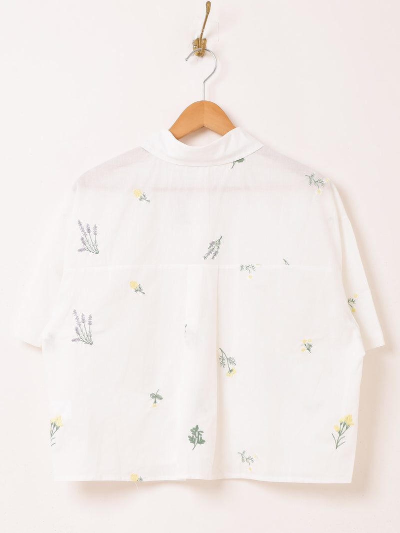 【2色展開】Elcamino アソート 刺繍 半袖シャツ