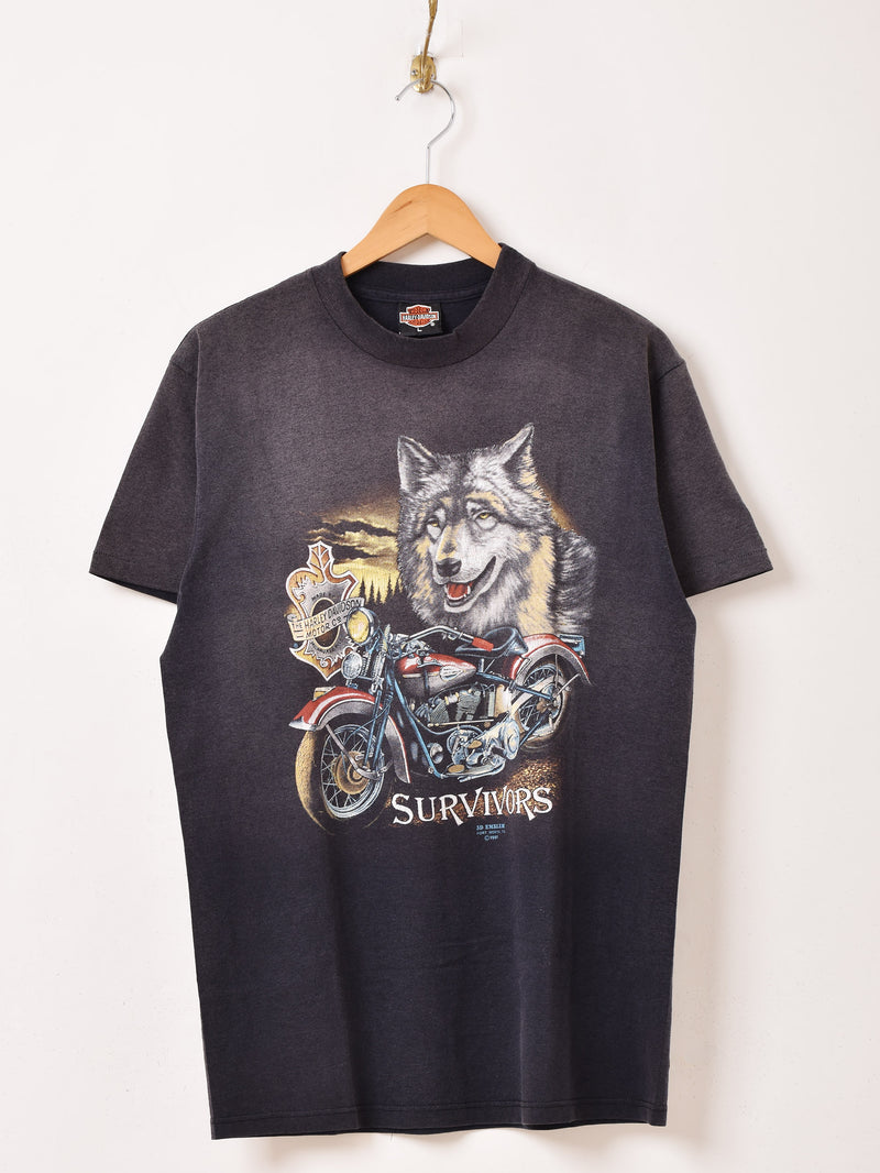 1991's アメリカ製 Harley Davidson プリントTシャツ – 古着屋Top of