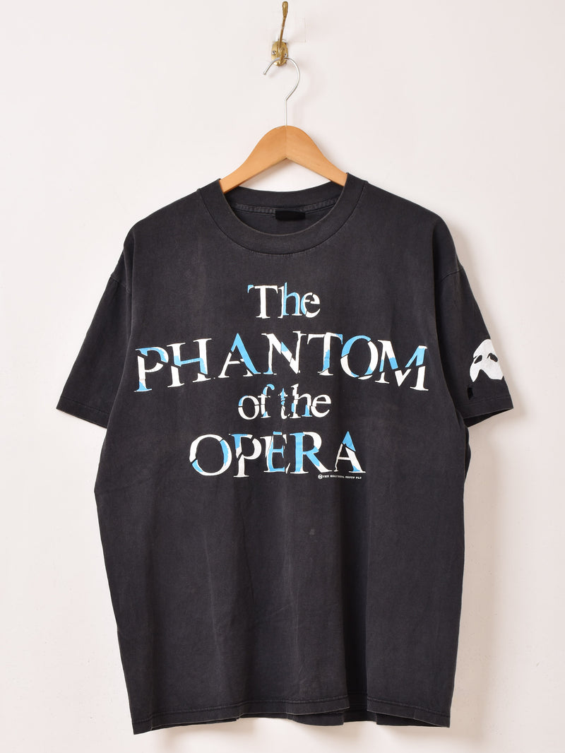 90's〜 オペラ座の怪人 プリントTシャツ – 古着屋Top of the Hillの