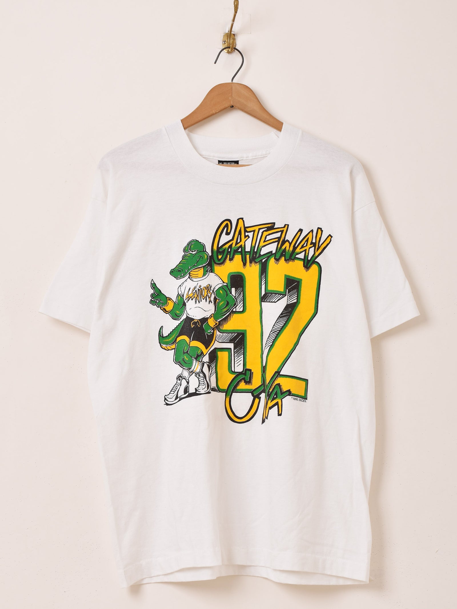 90's〜 アメリカ製 GATEWAY 卒業記念 カレッジプリントTシャツ – 古着